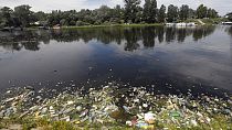 Wastewater enters a biological purification tank at the MM San Rocco plant in Milan, Italy, The EU faces an upward battle to clean up its lakes and rivers by 2027