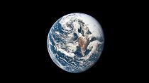FILE - This May 18, 1969 photo provided by NASA shows Earth from 36,000 nautical miles away as photographed from the Apollo 10 spacecraft during its trans-lunar journey toward