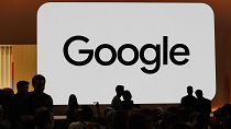 File picture of audience members attending a new product announcement at Google's HQ in California 