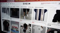 A web page of fashion retailer Shein. 