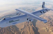 A rendering of the upcoming Radia WindRunner cargo aircraft in flight