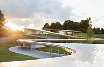 Grace Farms building in New Canaan, Connecticut, United States. 