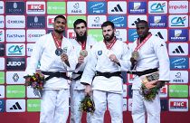 Winner and medalists at -100kg category