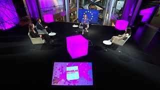Méabh Mc Mahon with MEPs Tomas Tobe, Kira Peter-Hansen and Raquel Garcia Hermida van der Walle