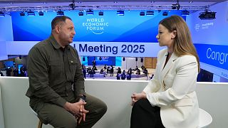 Andriy Yermak, the Head of the Office of the President of Ukraine at Davos, 22 January 2025