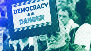 FILE: People demonstrating for democracy, illustration