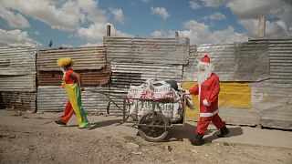 Distribution of gifts to the poorest by the "Los Chicos de la Via" association, Buenos Aires, Argentina, 14.12.2024