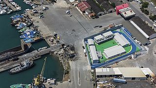 The Port of Shengjin, Albania