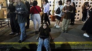 1D fans outside the Casa Sur Hotel in the trendy Palermo neighborhood of Argentina's capital.