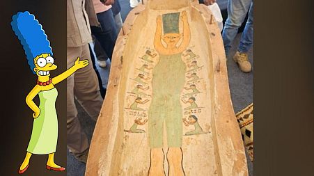 'Marge Simpson' painting discovered on ancient Egyptian tomb goes viral  