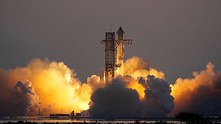 SpaceX's mega rocket Starship lifts off from Starbase for a test flight Sunday, Oct. 13, 2024, in Boca Chica,, Texas. 