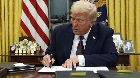 Donald Trump signed a raft of executive orders immediately after being sworn in for his second US presidency on 20 January 2025