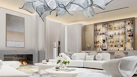 A mock-up of how a lounge would look in one of Oppidum's luxury bunkers.
