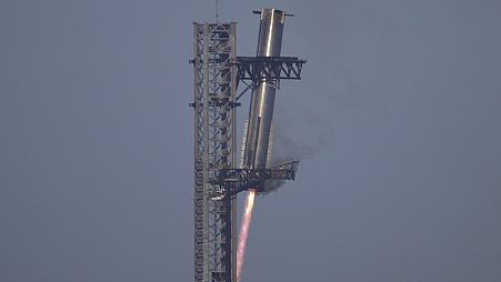 SpaceX's mega rocket Starship launches for a test flight from Starbase in Boca Chica, Texas, Thursday, Jan. 16, 2025.